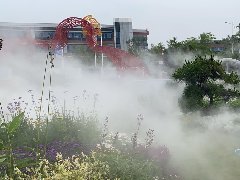 <b>坐标郑州北龙湖湿地公园雾森系统安装调试效果</b>